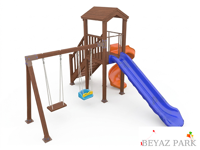 01-51502 - Ahşap Çocuk Oyun Parkı (Klasik Seri)