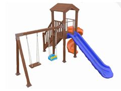 01-51502 - Ahşap Çocuk Oyun Parkı (Klasik Seri)