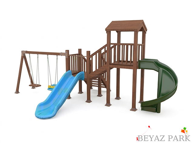 03-51504 - Ahşap Çocuk Oyun Parkı (Klasik Seri)