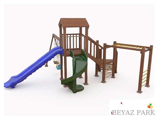 04-51505 - Ahşap Çocuk Oyun Parkı (Klasik Seri)
