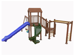 04-51505 - Ahşap Çocuk Oyun Parkı (Klasik Seri)