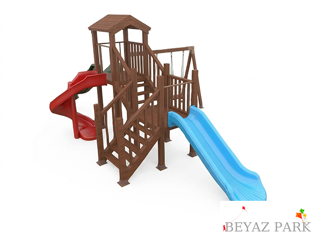 05-51506 - Ahşap Çocuk Oyun Parkı (Klasik Seri)