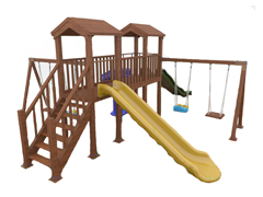 06-51507 - Ahşap Çocuk Oyun Parkı (Klasik Seri)