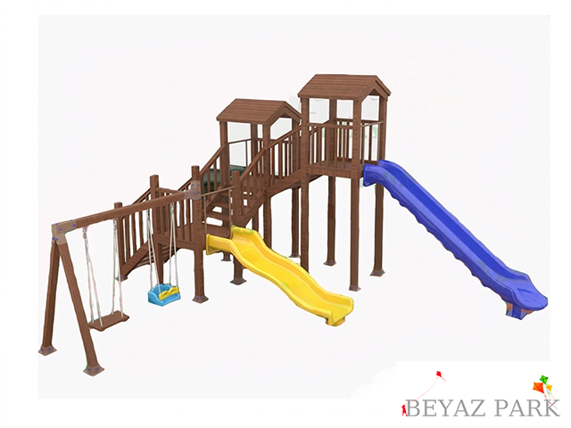 09-51511 - Ahşap Çocuk Oyun Parkı (Klasik Seri)