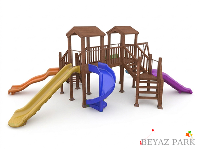 10-51512 - Ahşap Çocuk Oyun Parkı (Klasik Seri)