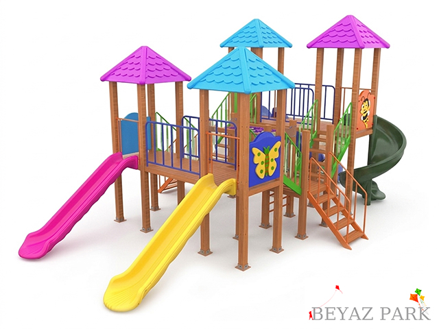 08-51559-Ahşap Seri Çocuk Oyun Parkı