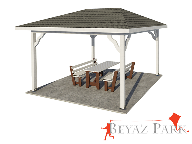 70130 - Ahşap Kamelya Kare 400(L)x400(W)x300(H)