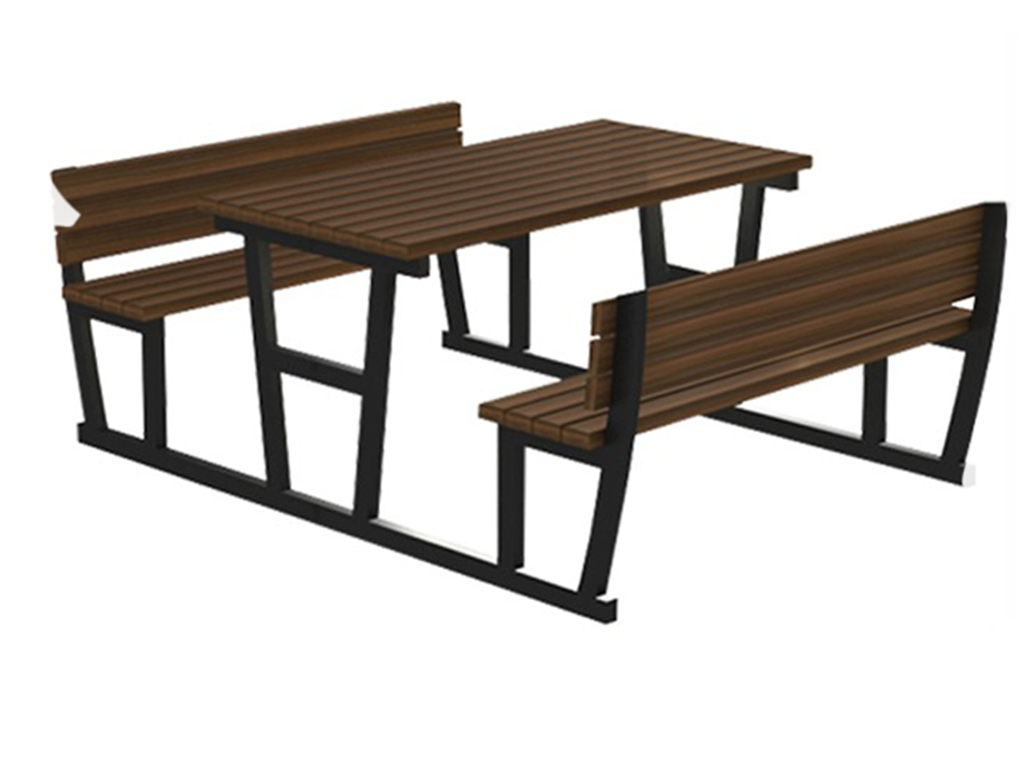 03- Piknik Masası (Metal Ayaklı) 195(L)x190(W)x80(H)