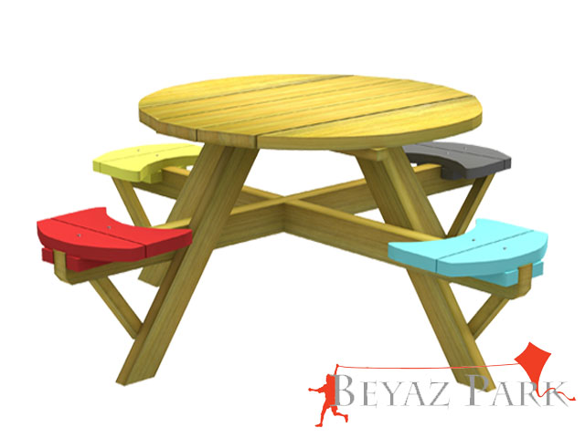 70501 - Piknik Masası (Çocuk Boyu) 130(L)x130(W)x61(H)