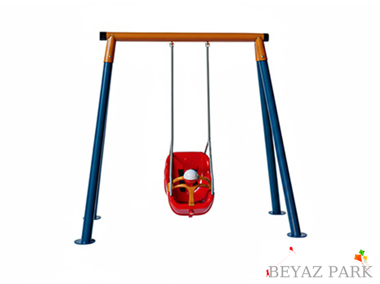 30710 - Metal Tekli Bahçe Çocuk Salıncak Seti