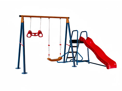  30714 - Komando İkili Bahçe Kaydırak Salıncak Seti