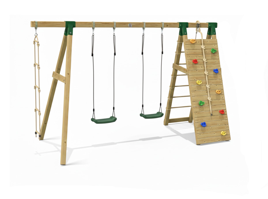 06 - 30625 - Ahşap Tırmanmalı Salıncak Seti