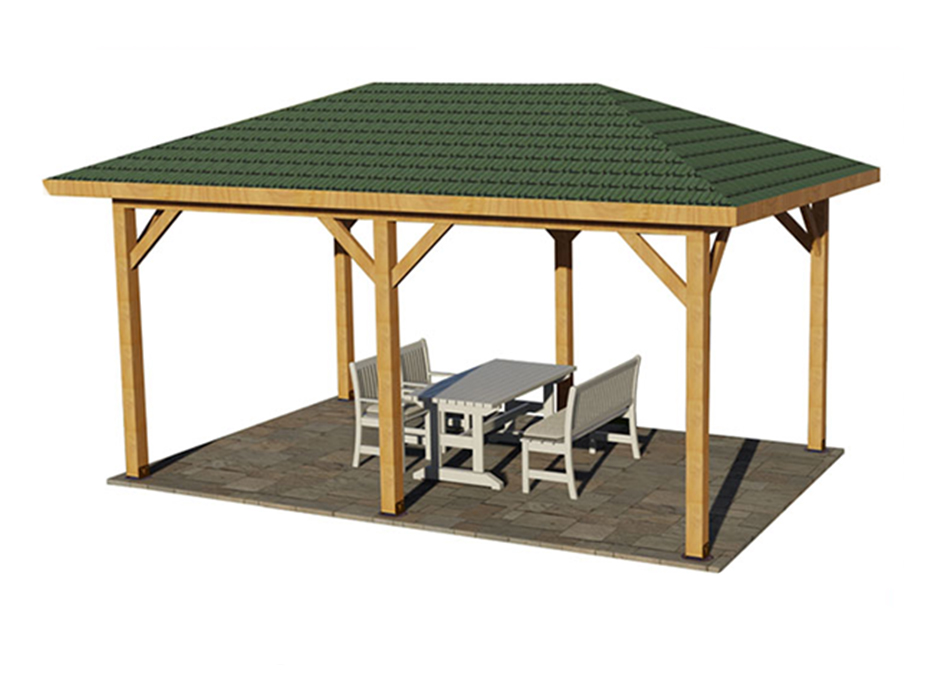 19- Ahşap Kamelya Dikdörtgen 300x500x330 cm (L*W*H)