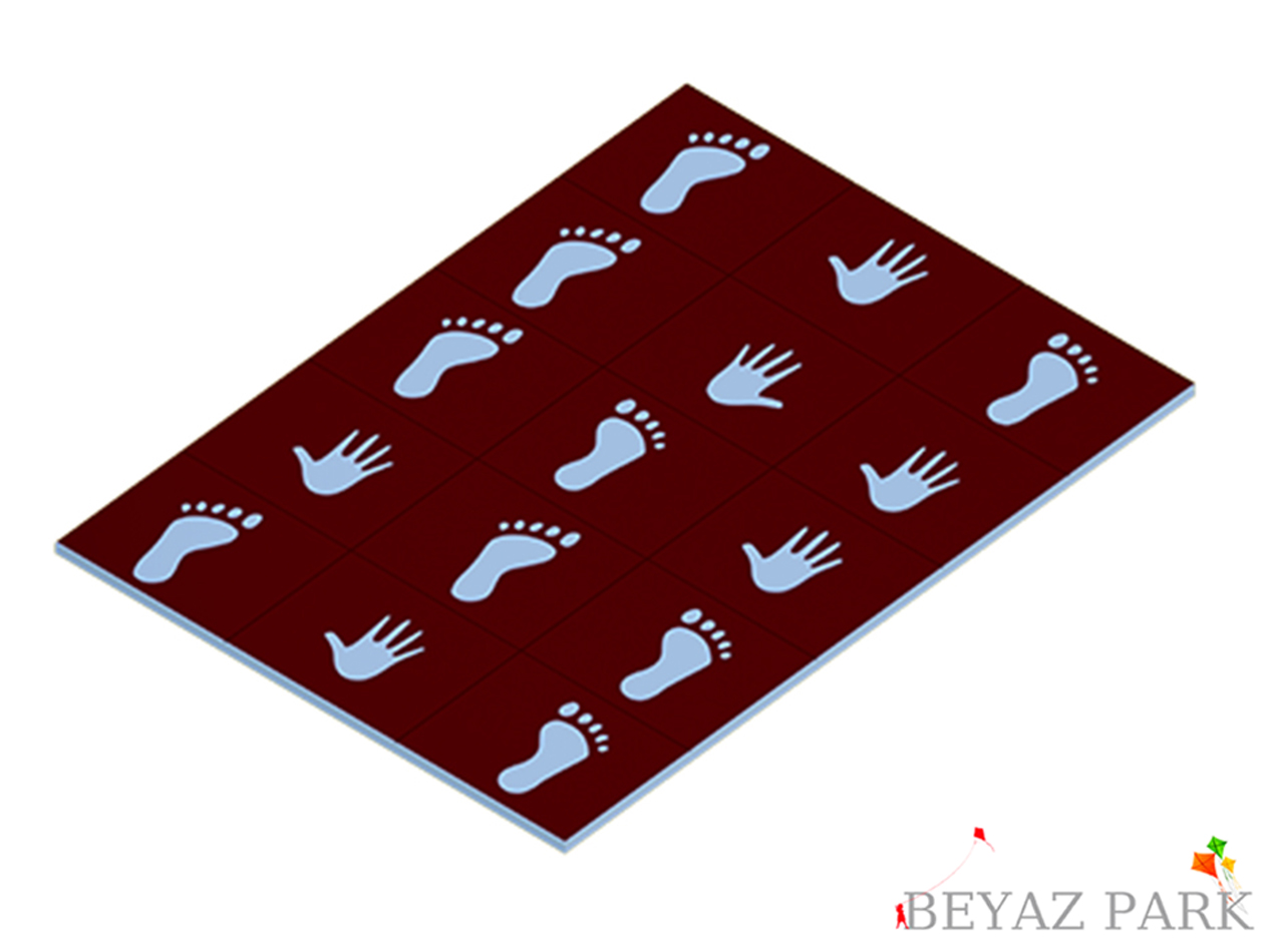 08-61500 Fiziksel Beceri Ve Denge Oyun Takımı 15'Lİ (40x40x2cm Bordo-Sarı-Siyah-Yeşil ve Beyaz)