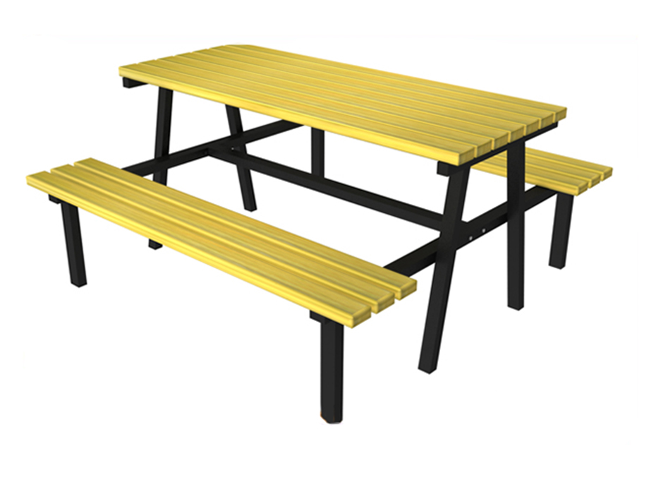 02- Piknik Masası (Metal Ayaklı) 195(L)x180(W)x75(H)