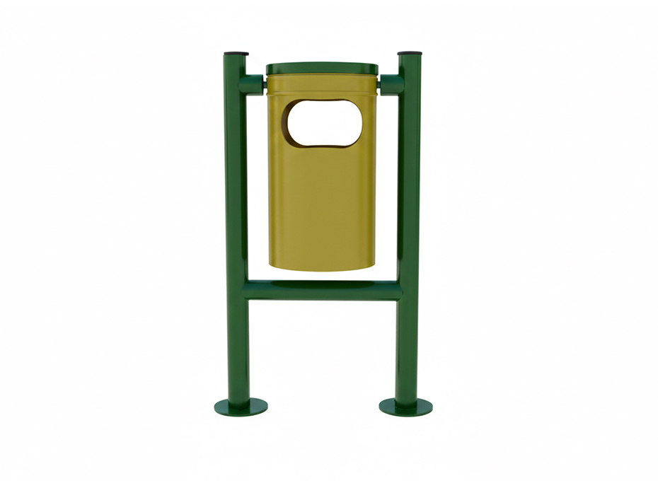 02 - Dış Mekan Metal Çöp Kovası