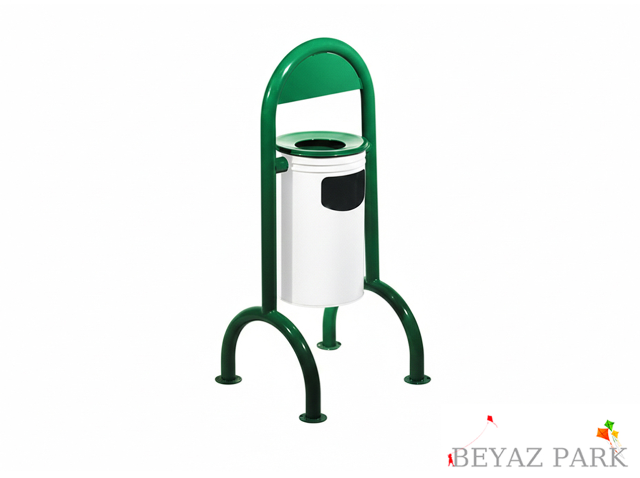 04 - Dış Mekan Metal Çöp Kovası