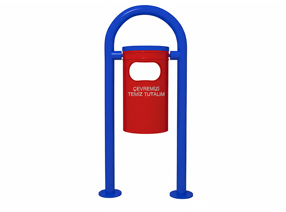 03 - Dış Mekan Metal Çöp Kovası
