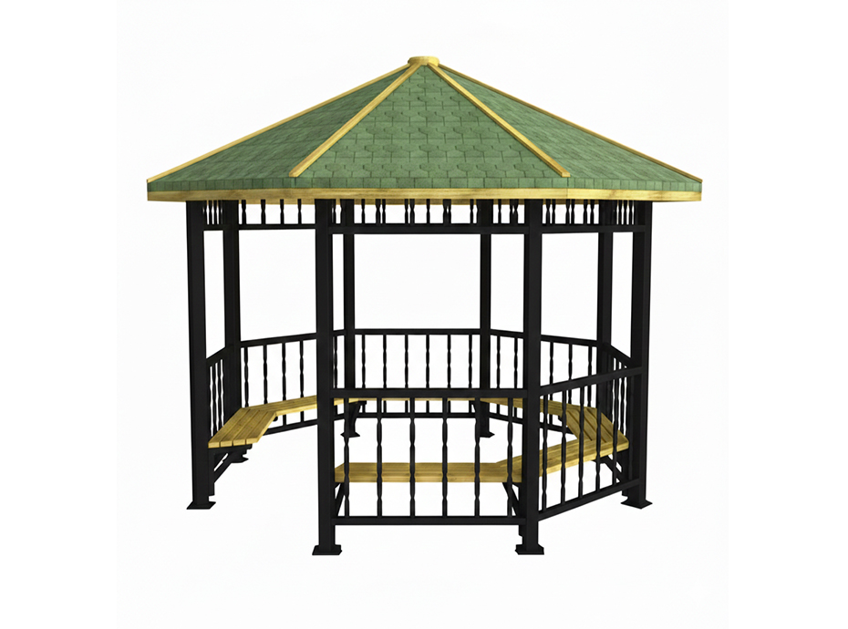14- Metal Sekizgen Gazebo 300x300x290 cm (L*W*H)