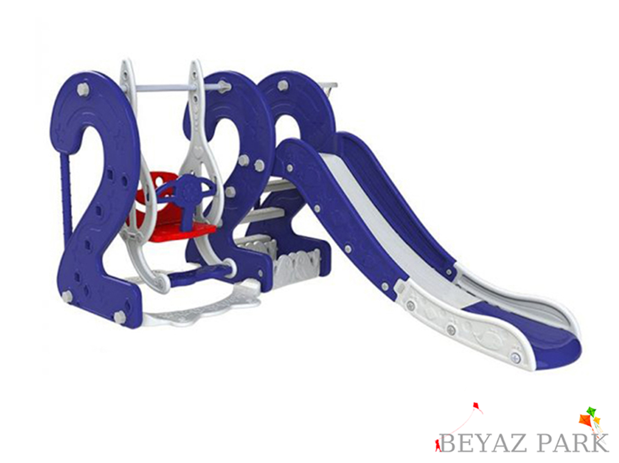 12 - 20548 - Potalı Rakam (22) Kaydıraklı Salıncak Seti